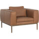 Burr Behike Saddle Leather Armchair
